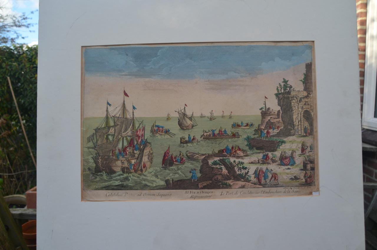 Parijse Opticaprent 18e eeuws.