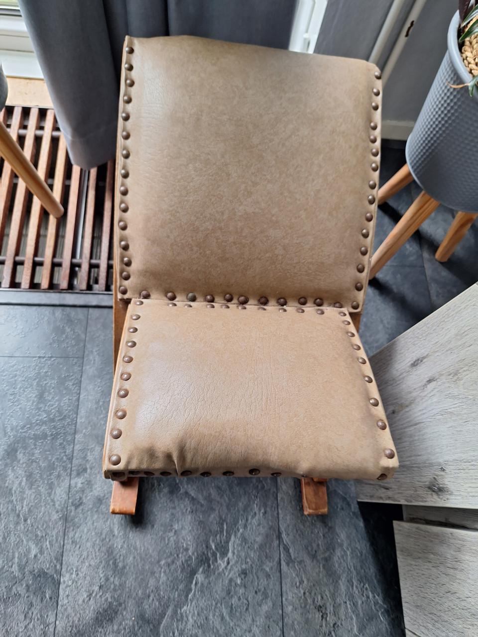 Vintage voeten bankje ingst