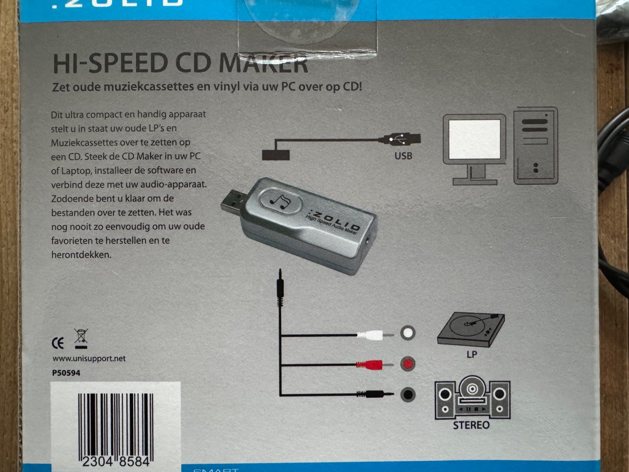Zolid Hi Speed CD maker, nooit gebruikt