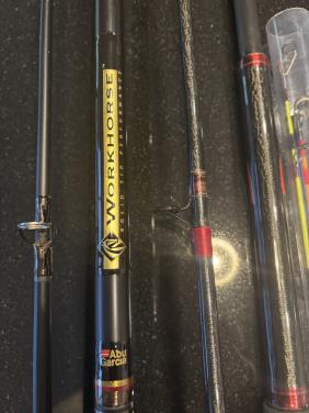 2 x boothengel Shimano uptide en abu carcia