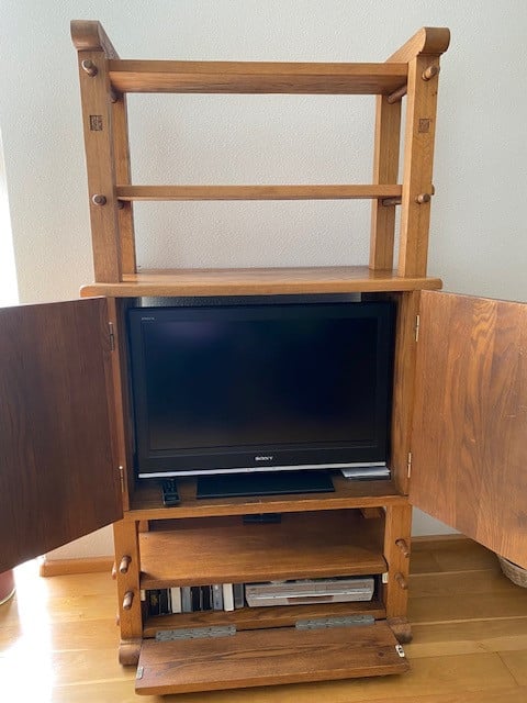 Massief eiken kaas/tv kast