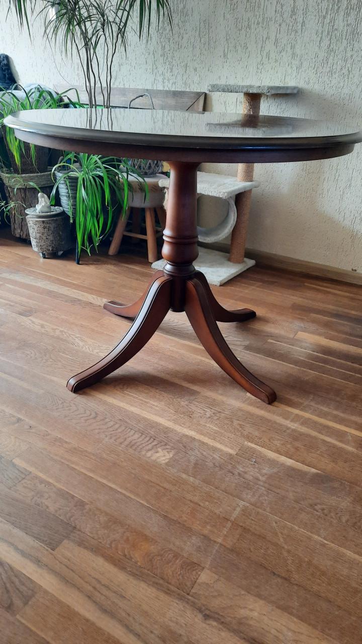 Mooie ronde klassieke eettafel 100 cm doorsnede