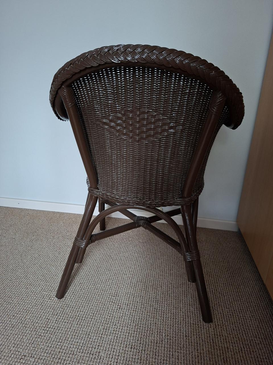 Rieten stoel