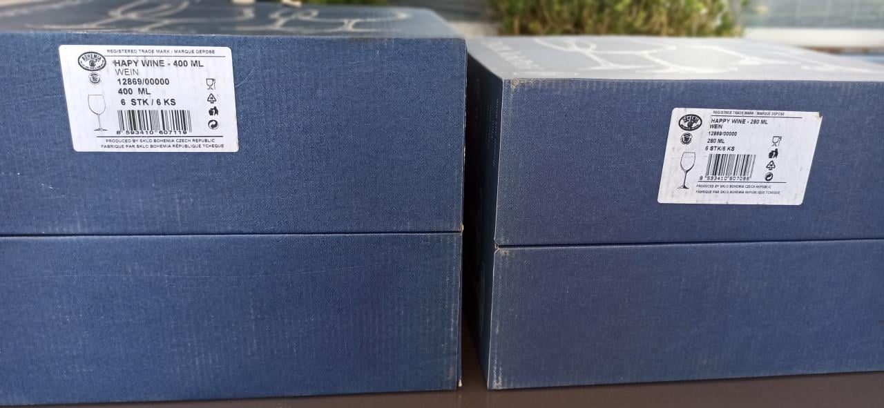 Vanaf €8 4st. - Wijnglazen, champagne glazen - zie adv. voor details