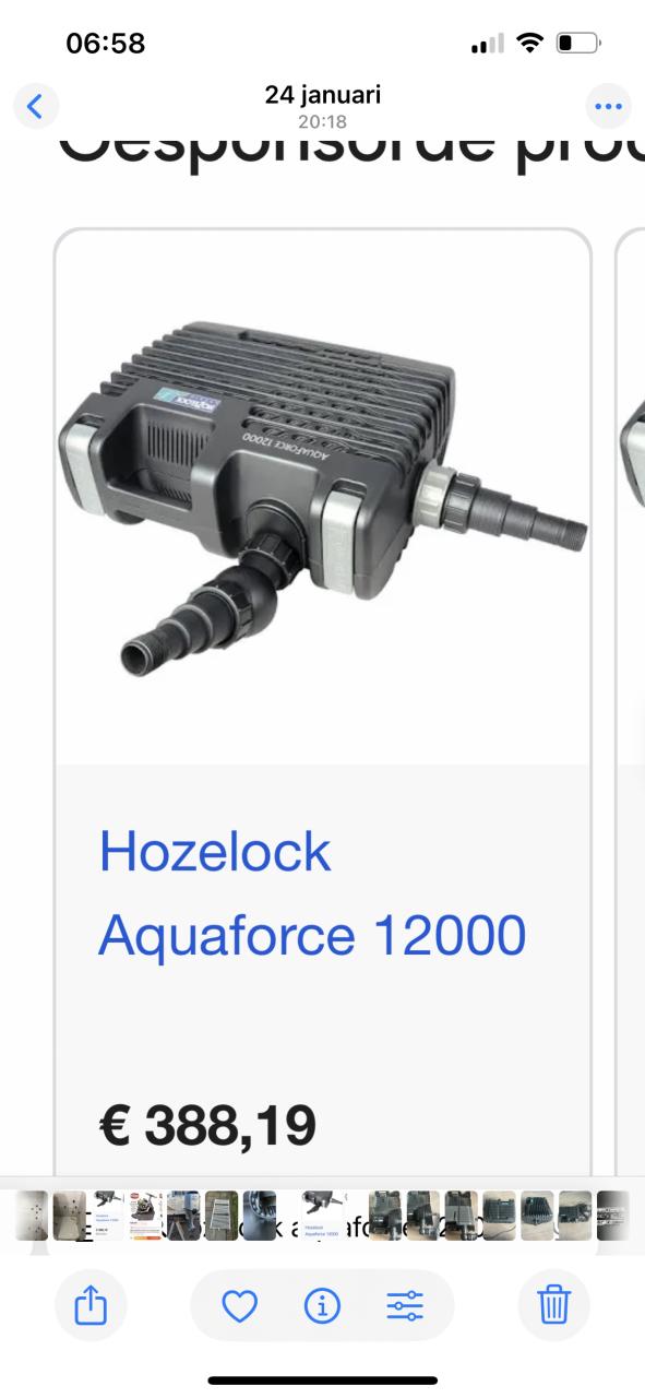 Te koop hozelock aquaforce syprio 12000 sterke en zuinige Vijverpomp