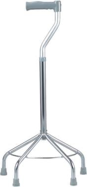 Vier potige wandelstok zowel links als rechts te gebruiken.