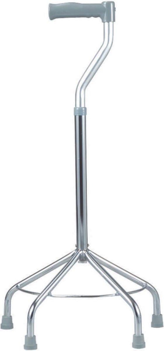 Vier potige wandelstok zowel links als rechts te gebruiken.