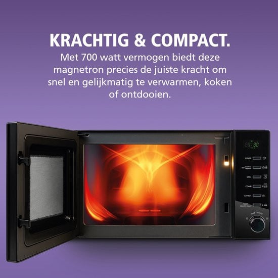Brabantia BBEK1145DG Magnetron Grillfunctie 13 automatische kookprogramma’s