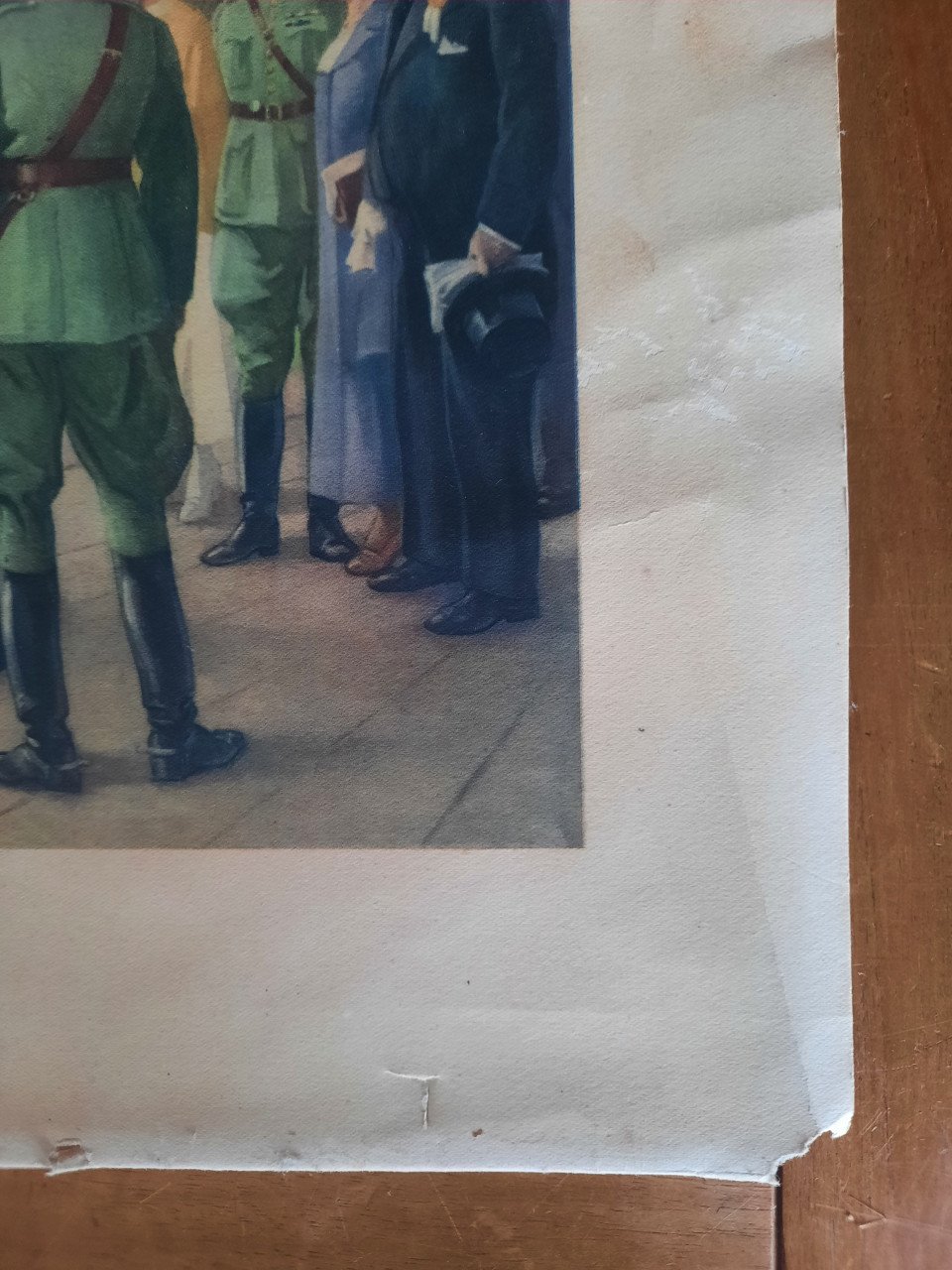 Zeefdruk poster landstormdag 1935 met HM Wilhelmina