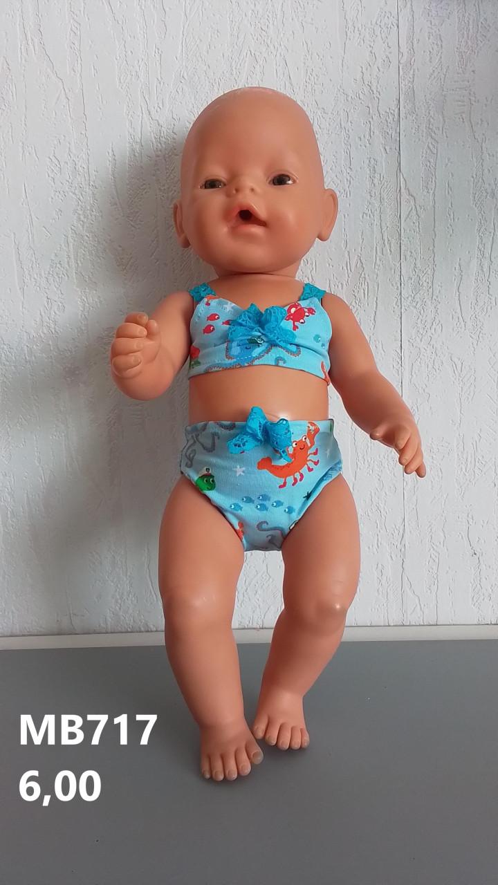 Poppenkleertjes baby born. Bikini. Opbrengst KiKa.