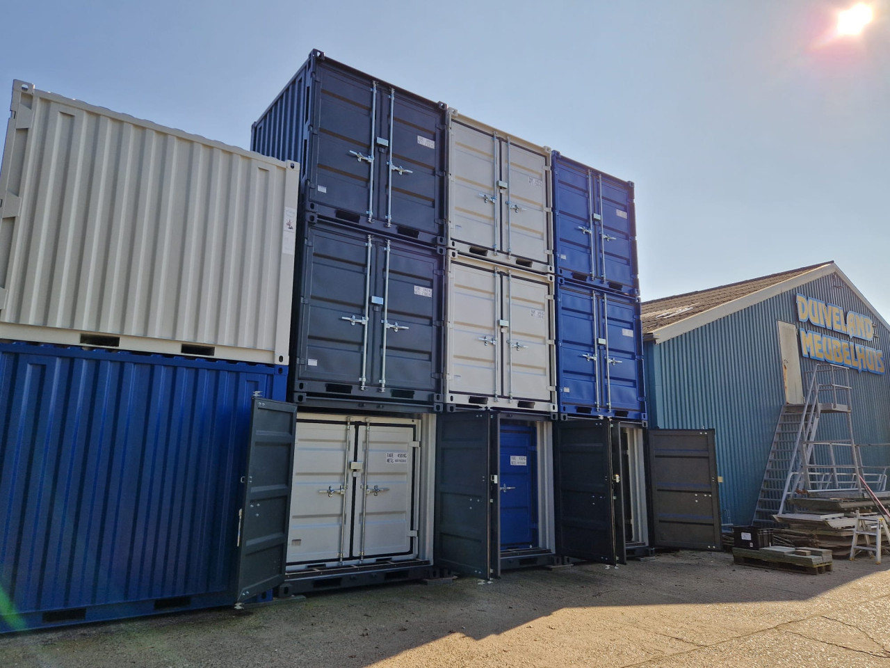 Diverse nieuwe 10, 8, 6ft opslagcontainers / bouwcontainers