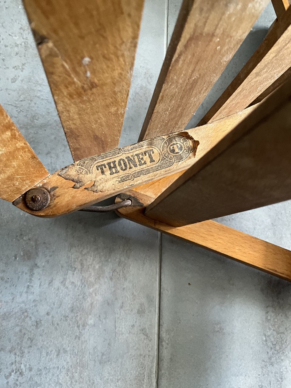 Vintage THONET jaren ‘50 kinder klapstoeltje