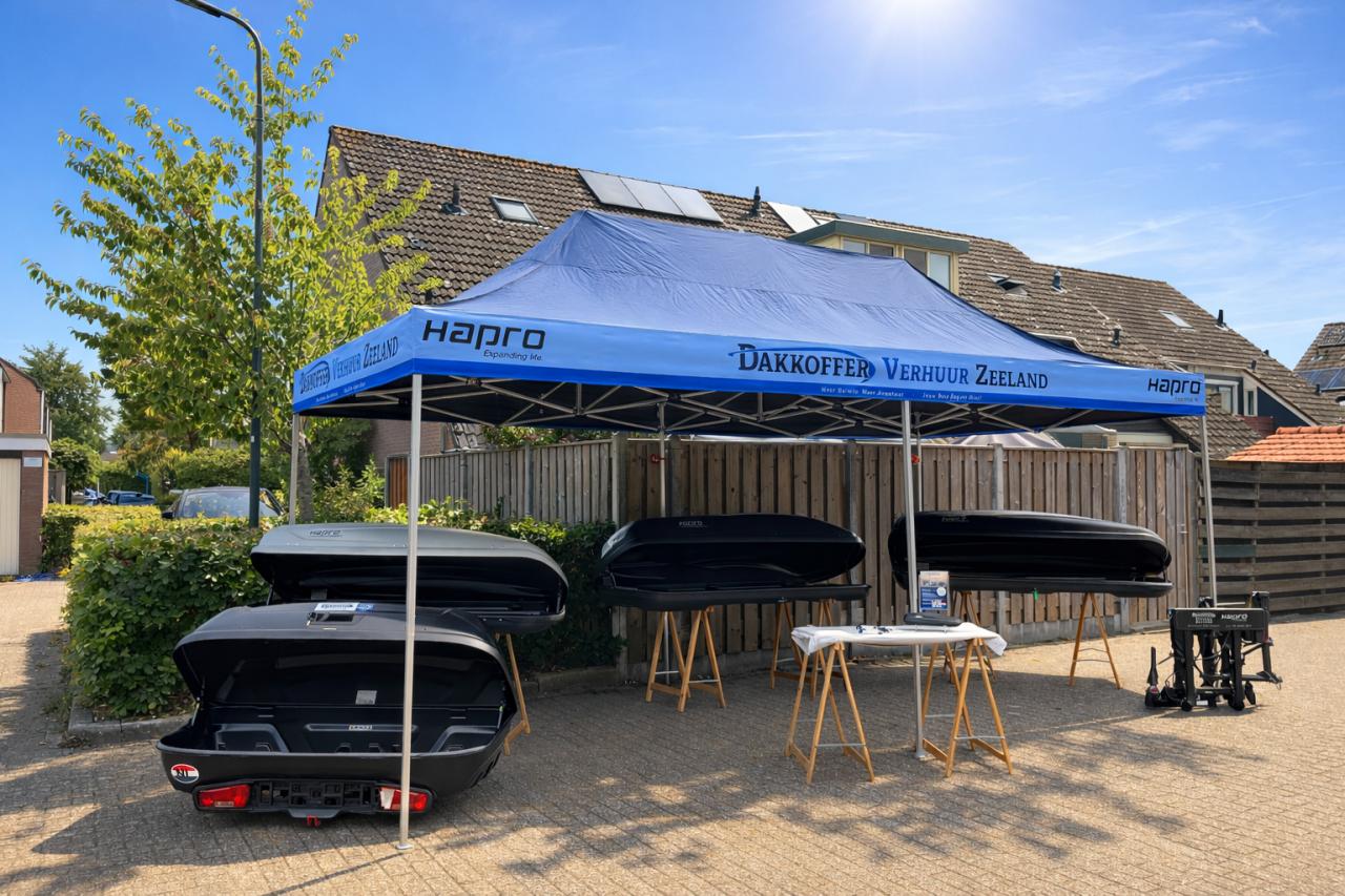 Dakkoffer voor de meivakantie of de zomervakantie huren