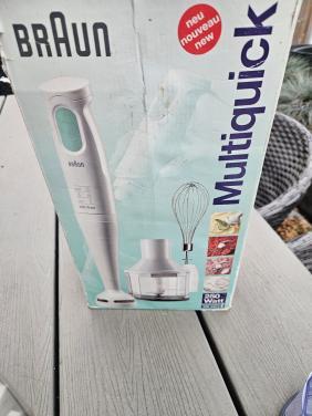 Mooi compleet Braun Multiquick staafmixerset in werkende staat...