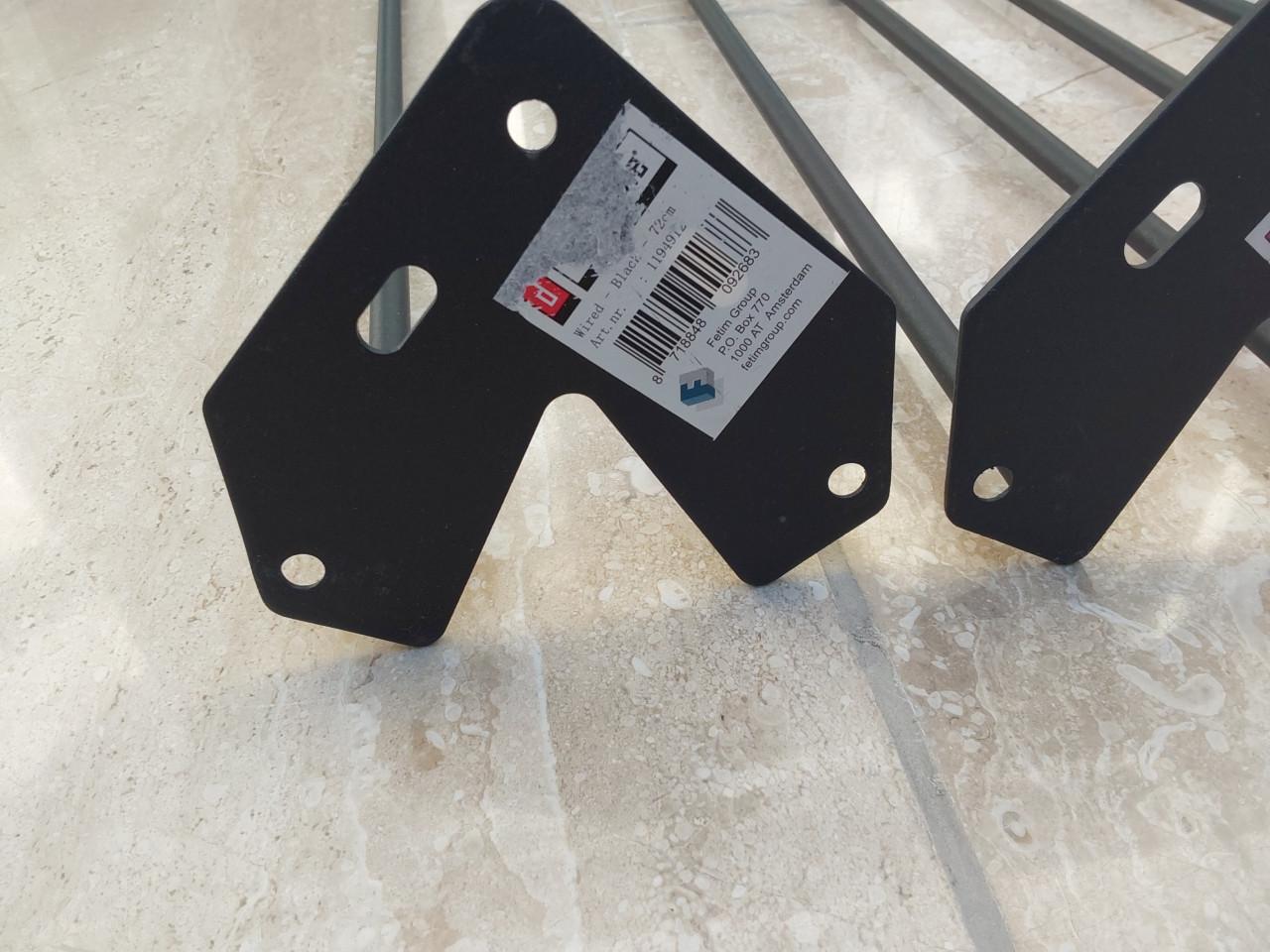 Tafelpoten zwart duraline