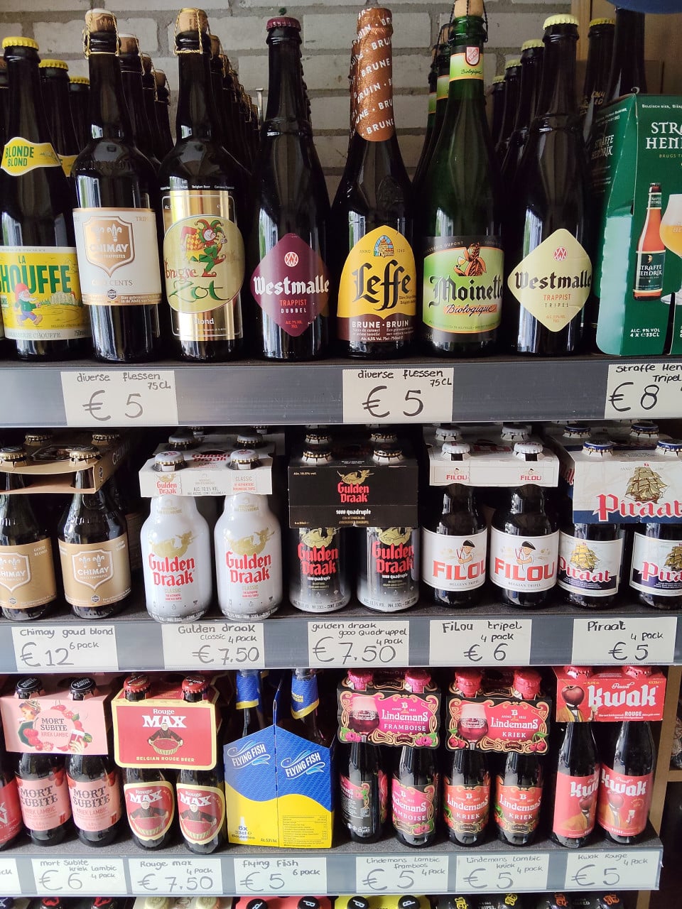 Veel verschillende speciaalbieren