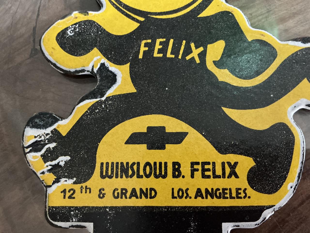 Vintage Chevrolet emaille bordje