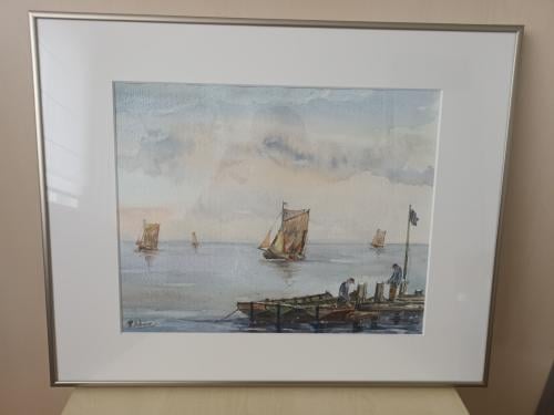 Schilderij zeevaart met mooie details