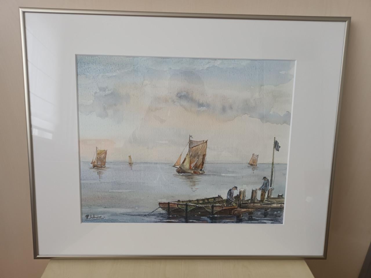 Schilderij zeevaart met mooie details