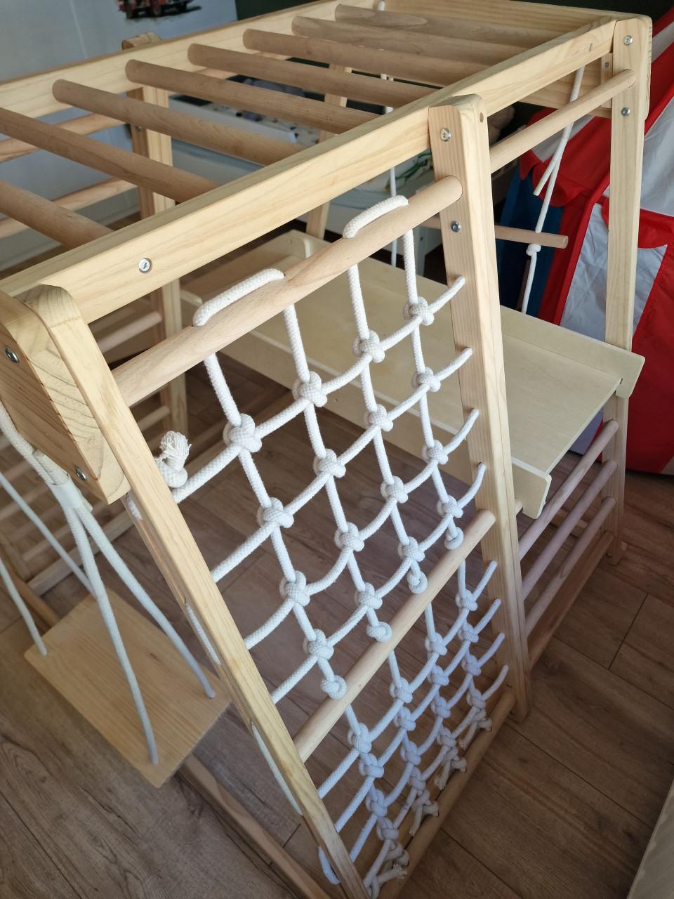 Klimtoren hout glijbaan /schommel te koop