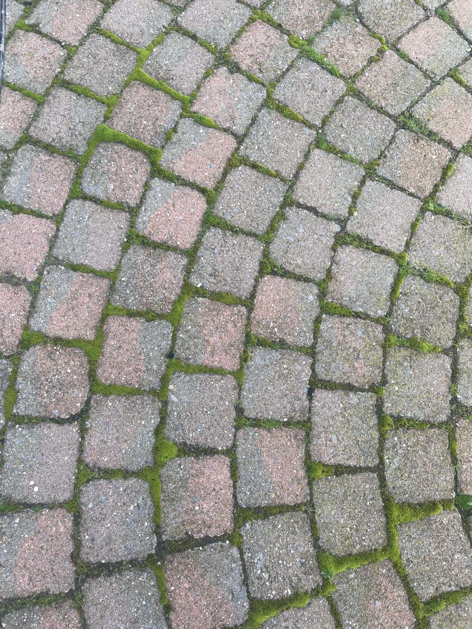 Terras circkel koppelstones 4x4 m grijs/rood