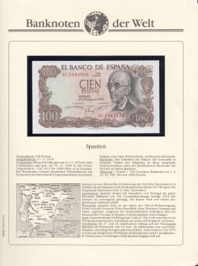 Muntbiljet Spanien