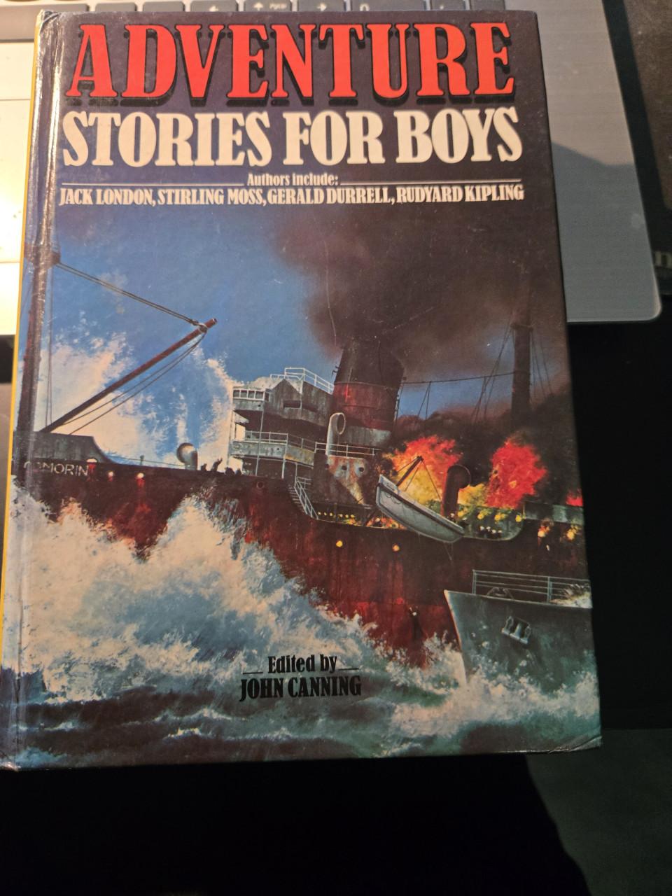 Boek : "Adventure Stories for Boys", samengesteld door John Canning.