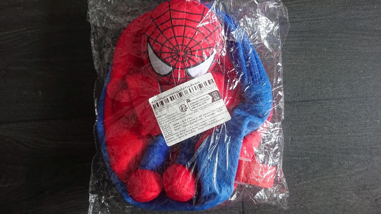 Rugzakje Spiderman met afneembare knuffel