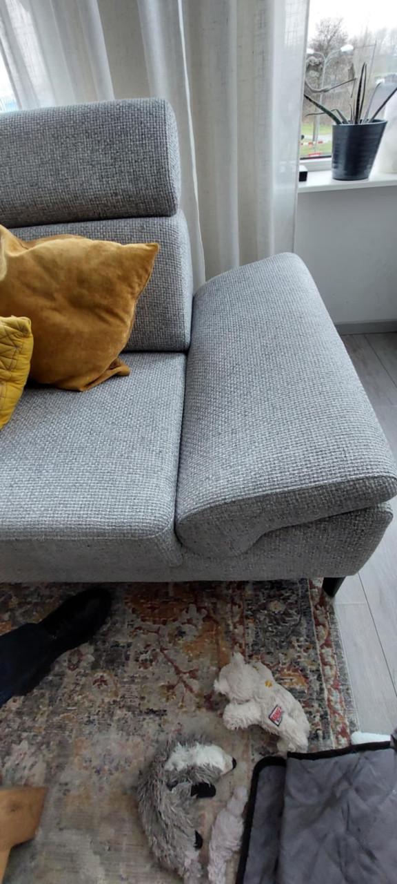 Lichtgrijs, stoffen Poortvliet hoekbank