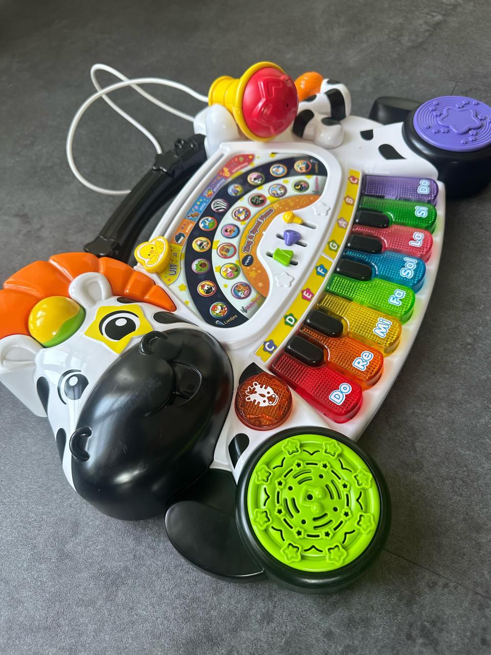 Vtech Zing&speel piano Zebra met microfoon