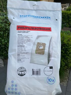 Stofzuigerzakken Philips/Electrolux Nieuw - GRATIS