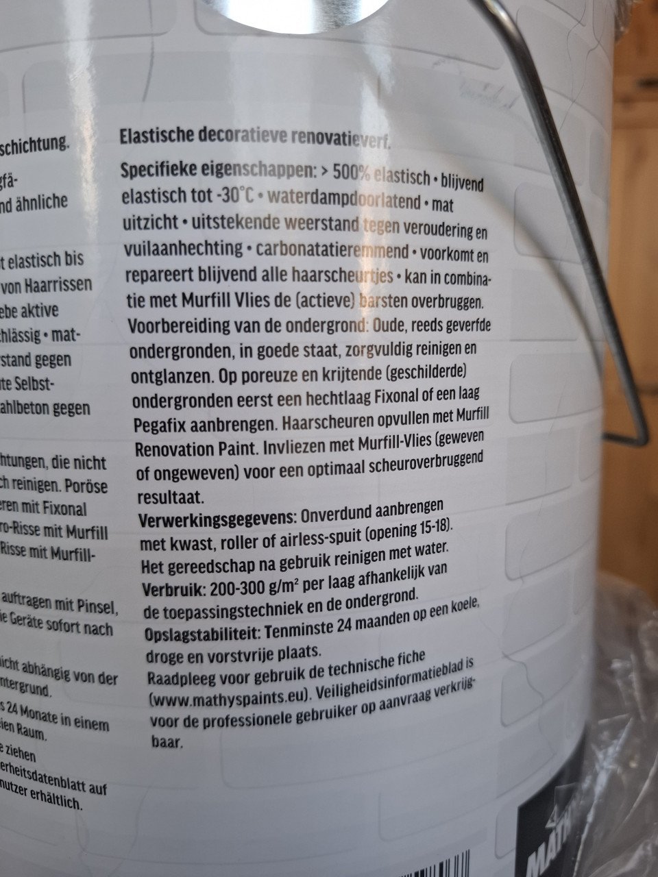 Muurverf Murfill van Mathys kleur 9001