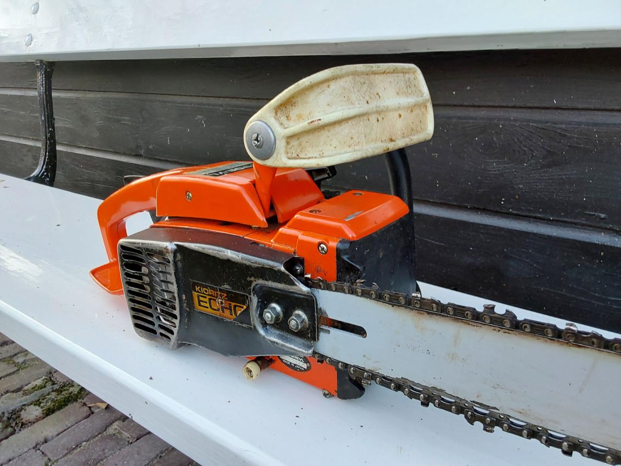 Kettinzaag, benzine, merk Echo