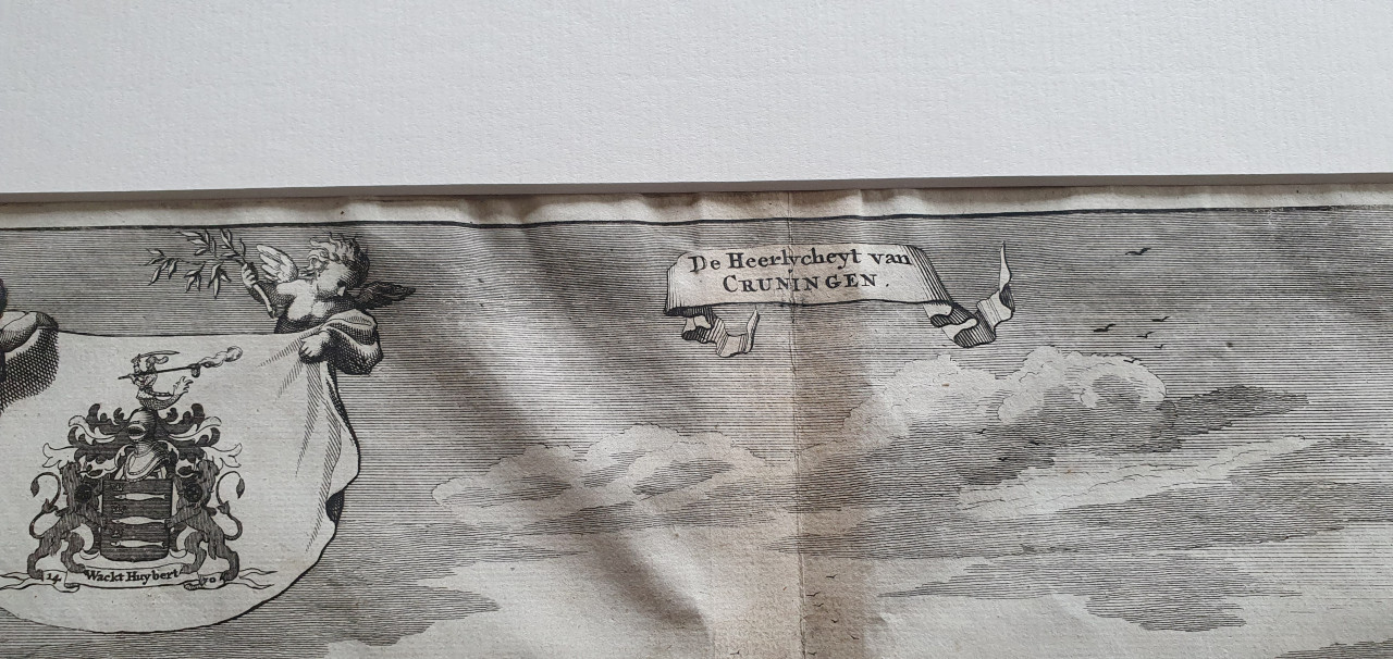 Kopergravure "Heerlijkheid van Kruiningen". Zeeland