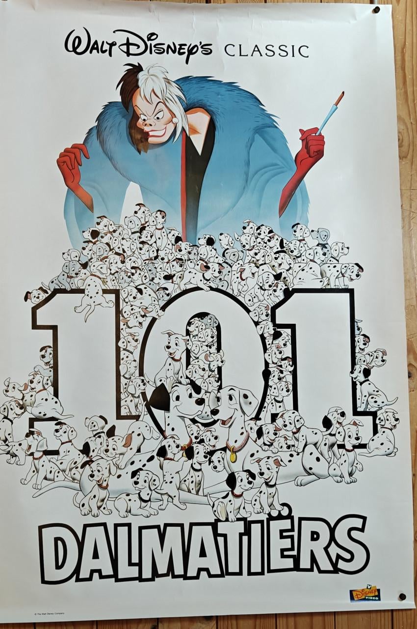 3 posters van Walt Disney in een koker. Gratis