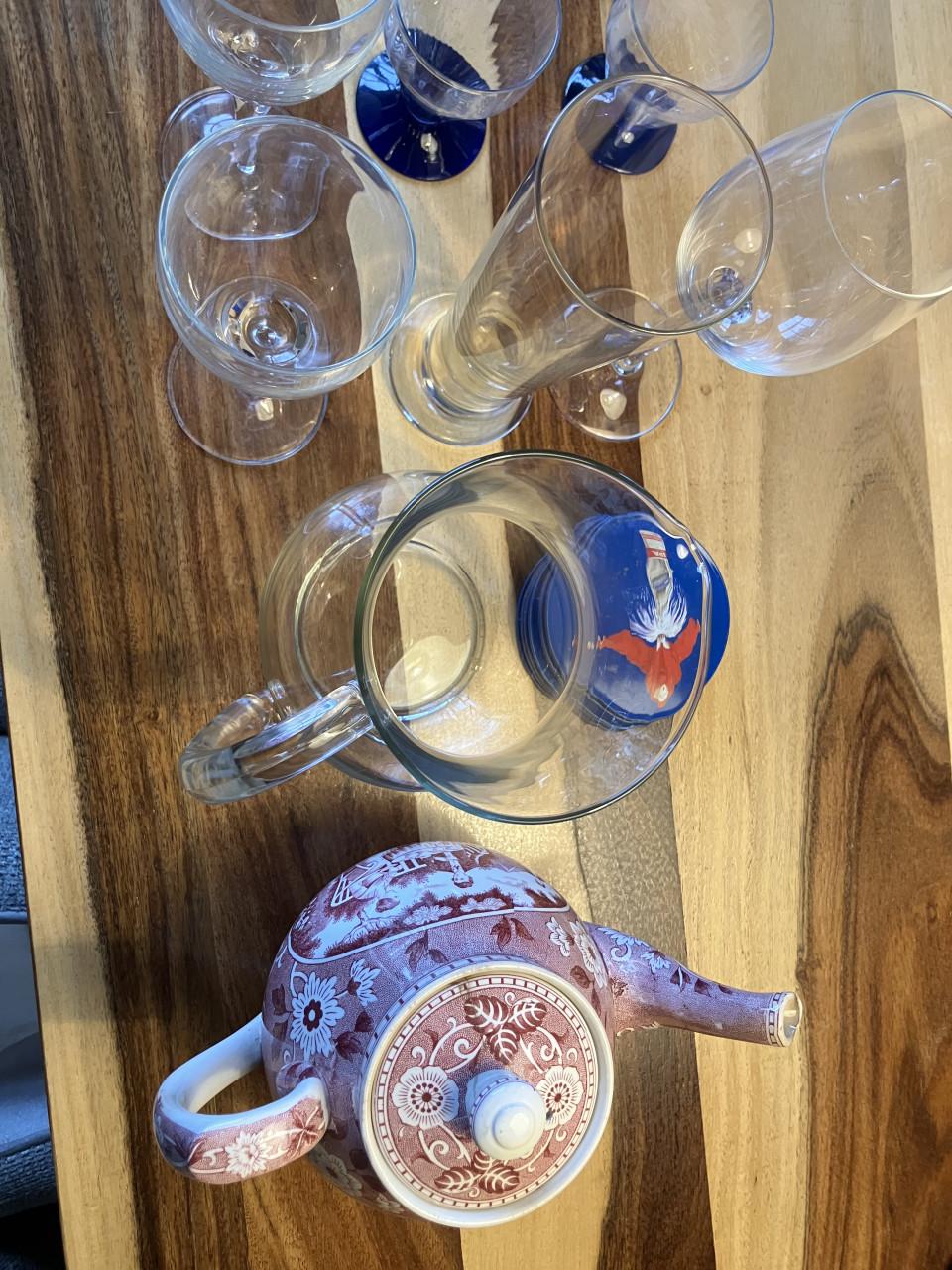 Gratis afhalen glaswerk en servies