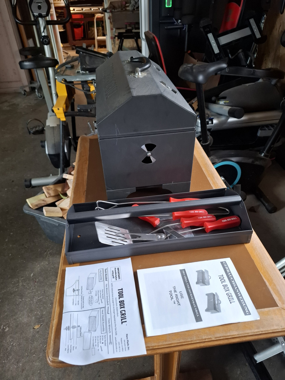 Draagbare Toolbox grill prov