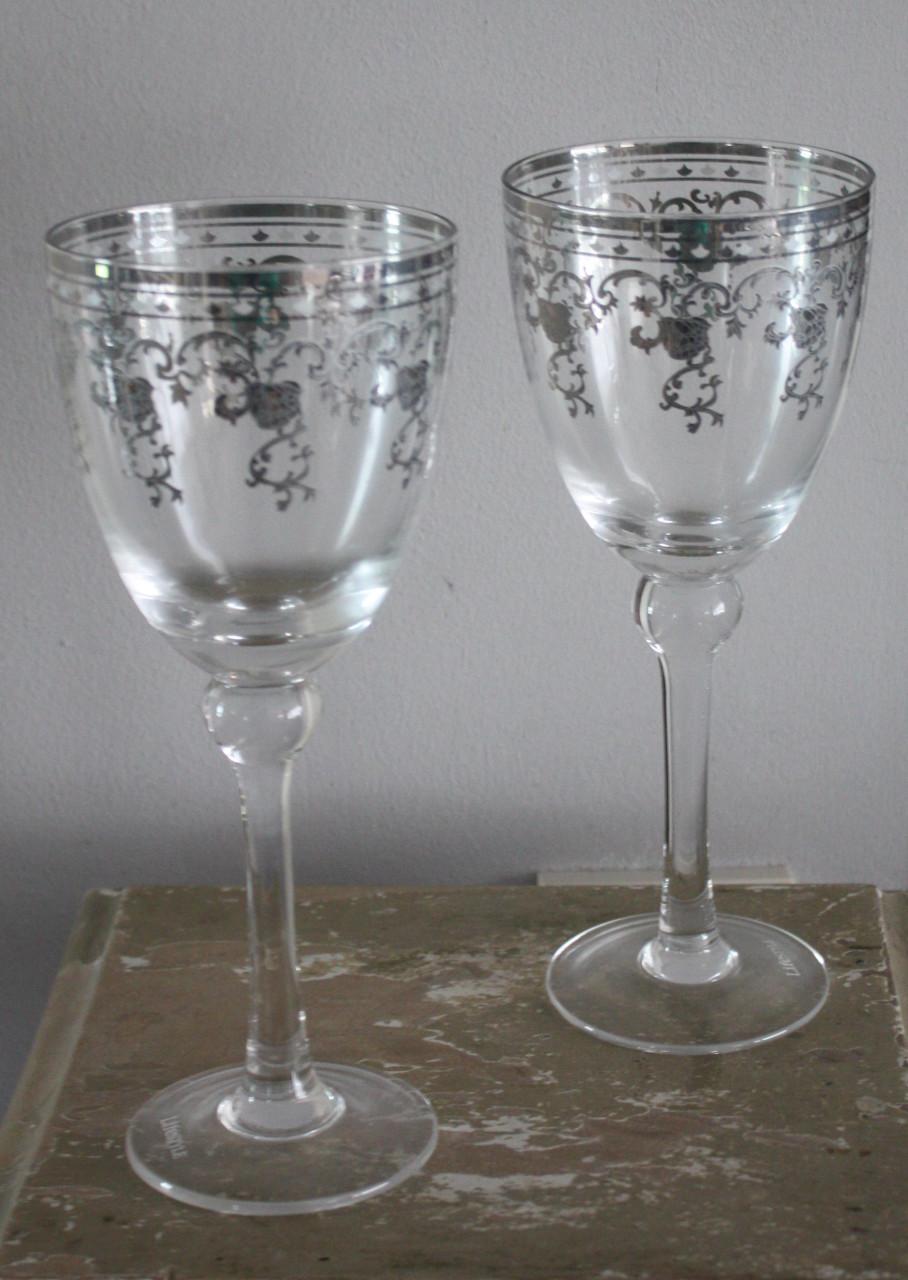Set van 2 mooie glazen met print