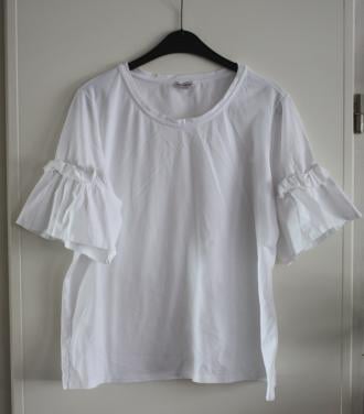 Wit shirt met wijde mouwen maat 48