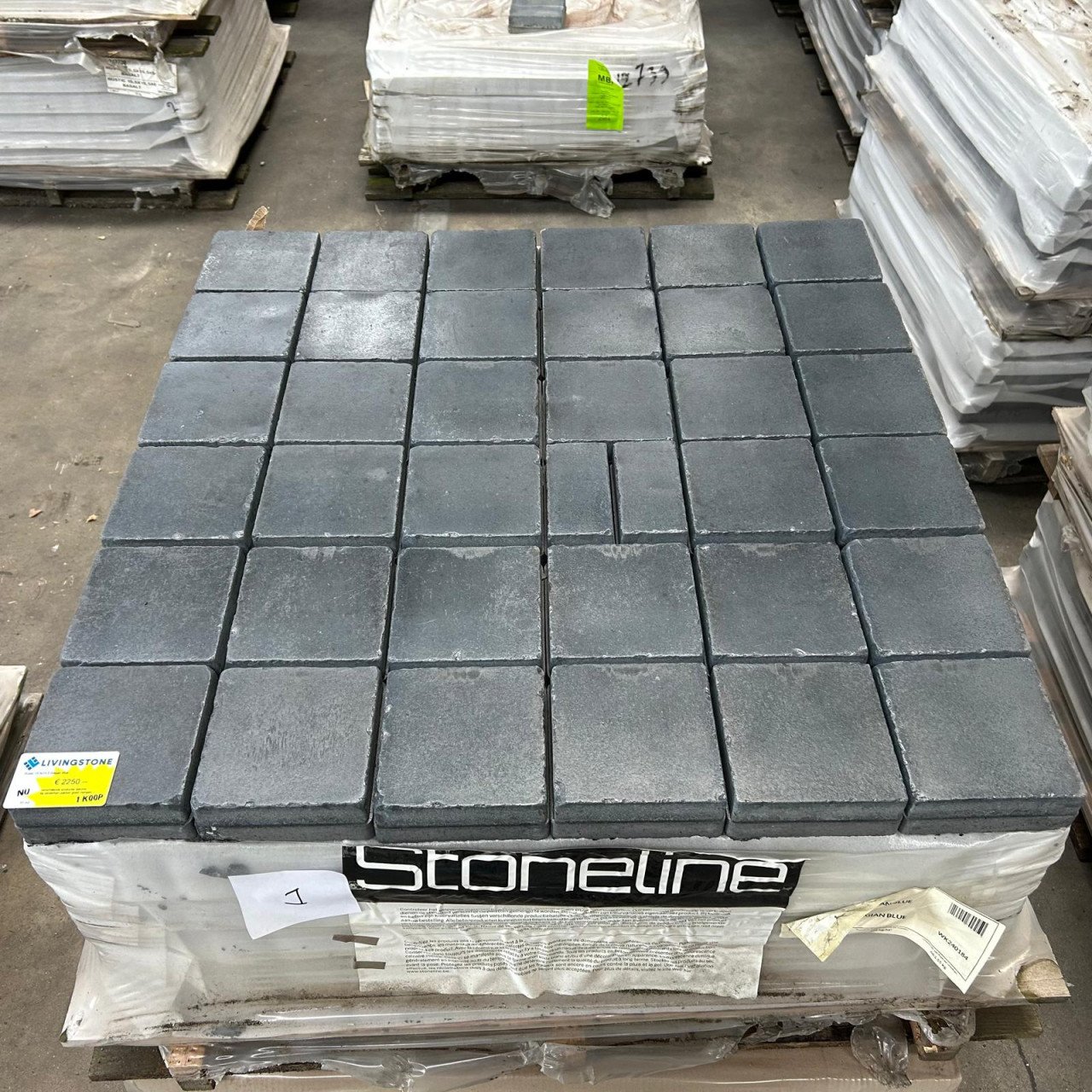 Restant stenen, klinkers en courtstones