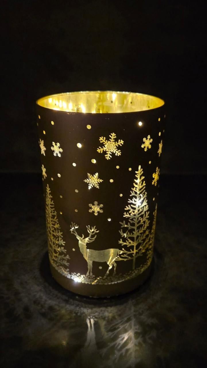 🌲Goudkleurig windlicht