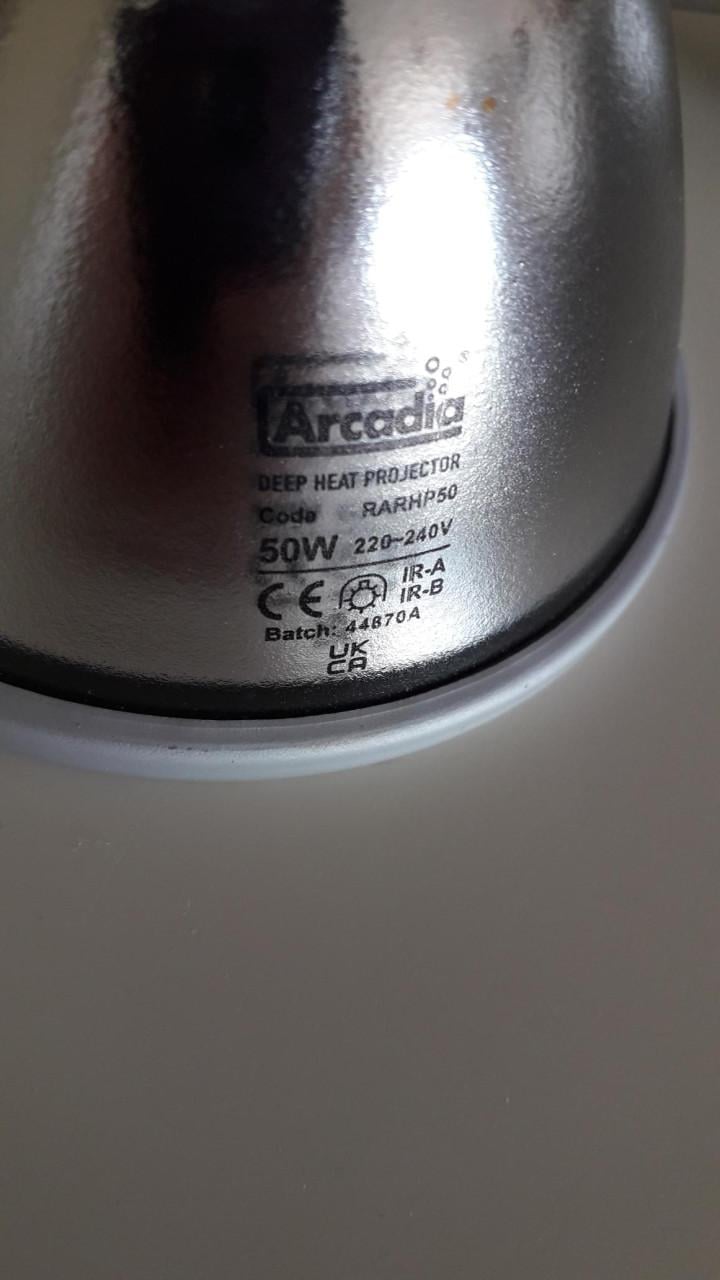 Warmtelamp met armatuur en warmtespot