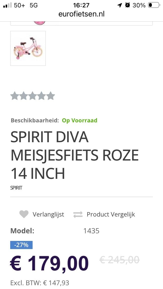 Meisjesfiets
