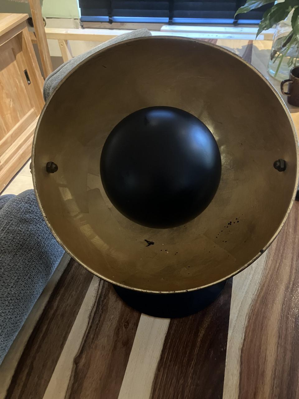 Zwart gouden lamp groot