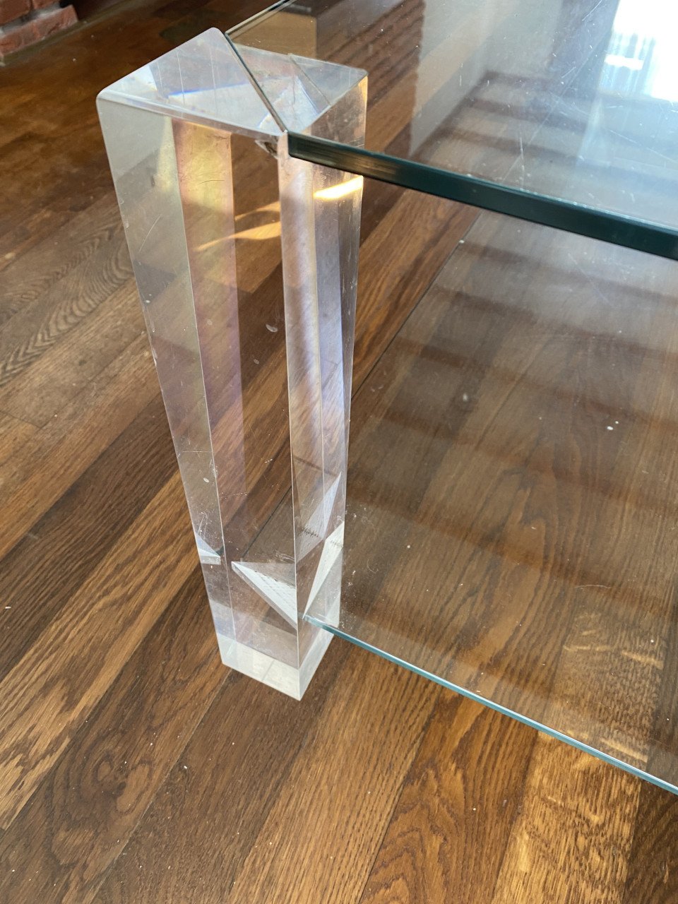 Italiaans design glazen salontafel