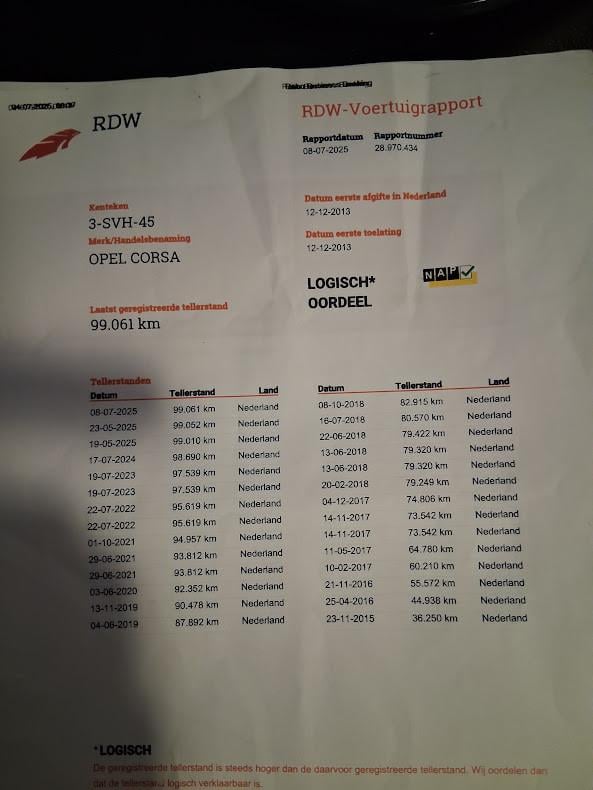 Wegens verhuizing over compleet keurige Opel Corsa Automaat