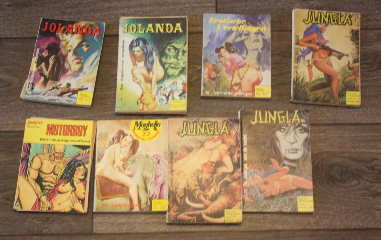 Erotische strips-zeer grote partij