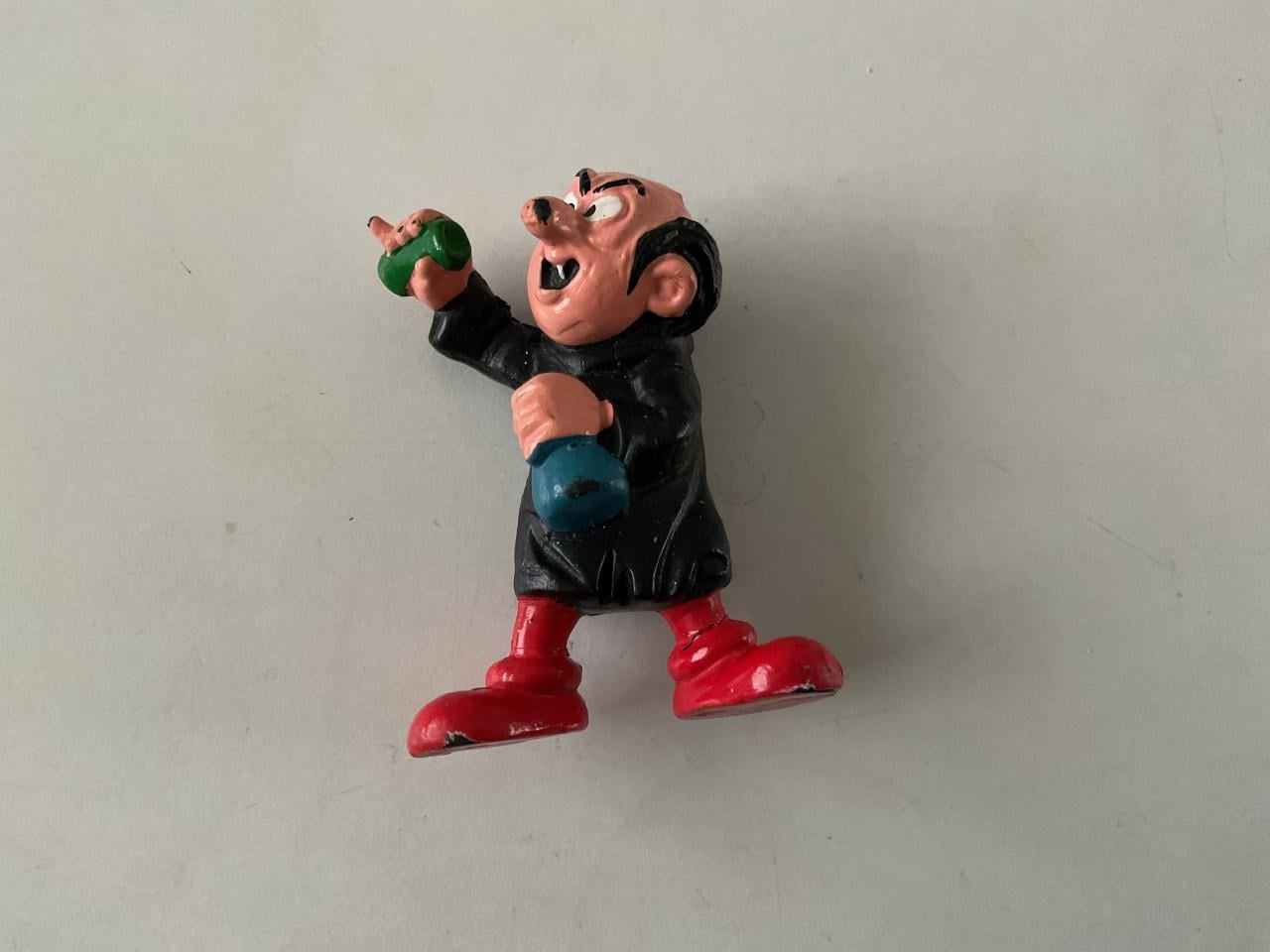 Smurfen. Peyo Schleich. Rubber. +/- 5 cm hoog.