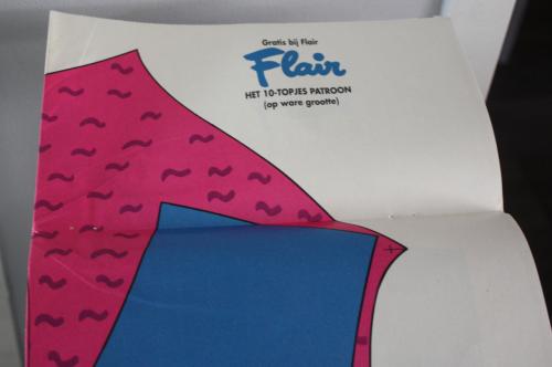 Patroonblad flair topjes patroon