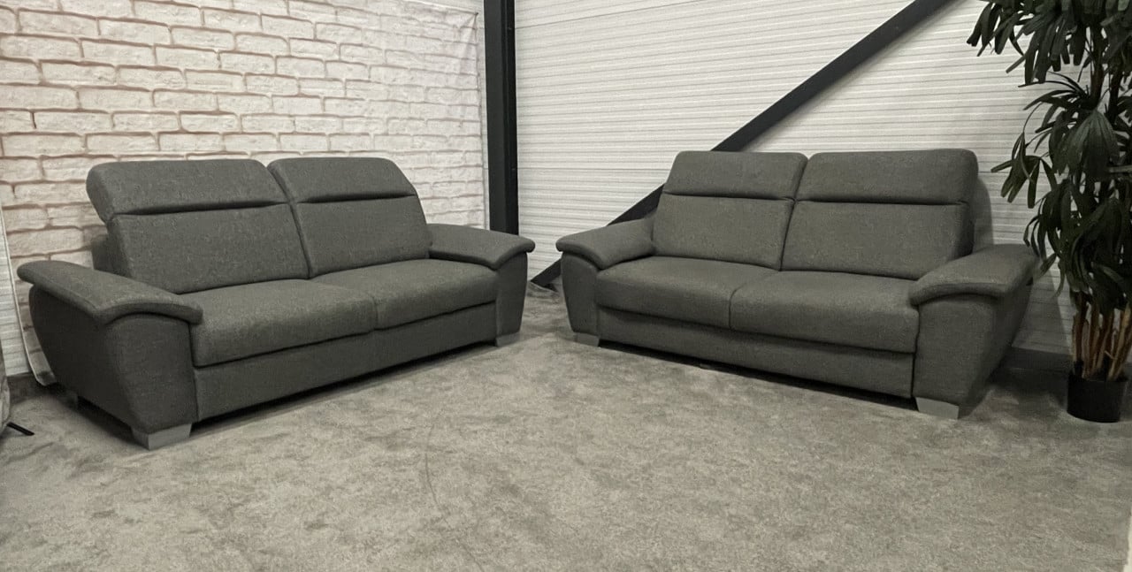 GRATIS LEVERING HEEL NL Design H&H 2x3 Zits Stoffen Bankstel + Slaapfunctie
